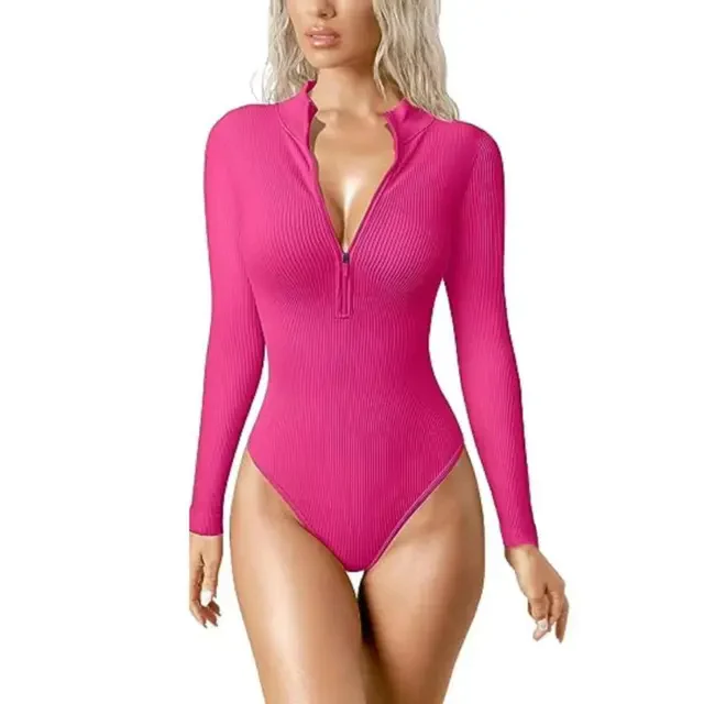 Snached Waist Zip Bodysuit - Early Black Friday Sale