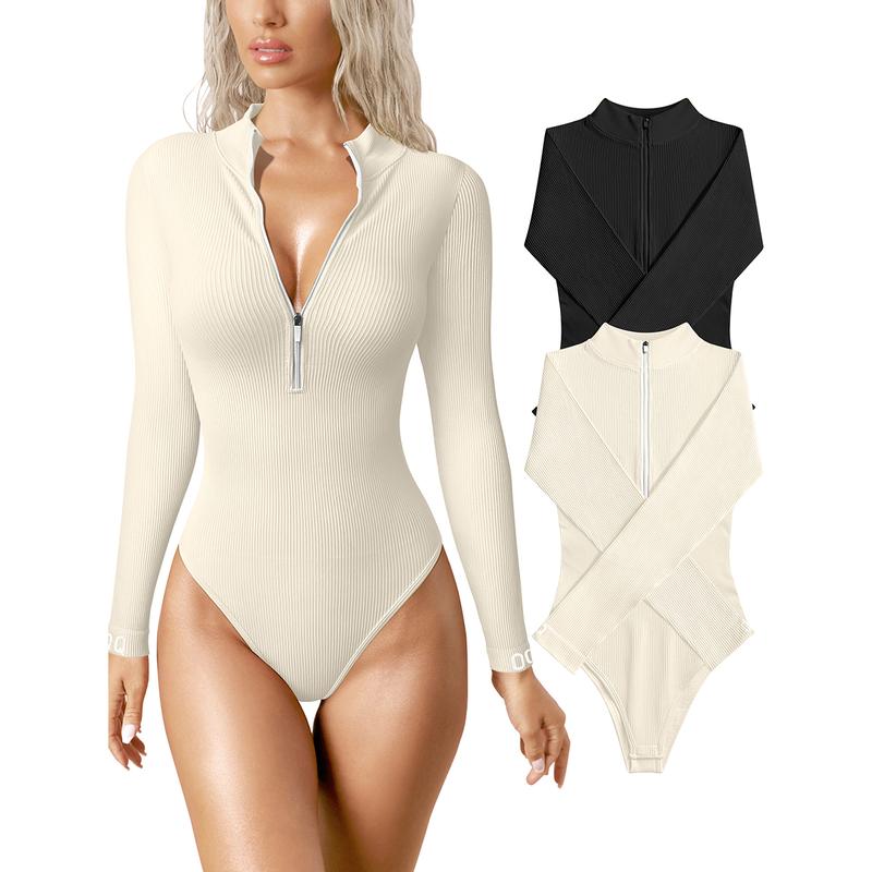 Snached Waist Zip Bodysuit - Early Black Friday Sale